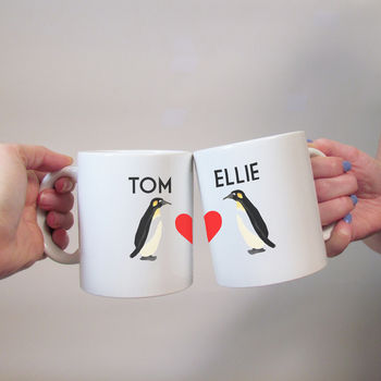 Penguin Love Valentines Mug Set, 2 of 3