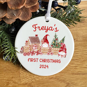 Personalised Baby's First Christmas Ornament Gift, 7 of 7