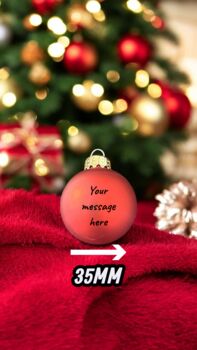 Personalised Advent Calendar – 24 Engraved Glass Baubles, 3 of 8