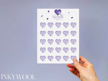 Forever Remembered Kaleidoscope Butterfly Heart Card, Not 3D, 9 of 11