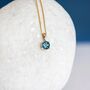 9ct Gold December Birthstone Necklace, thumbnail 2 of 12