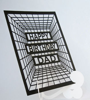 Personalised Stand Up Easel Die Cut Birthday Card, 2 of 4