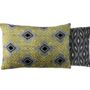 Narcissus Velvet Cushion Double Sided Ikat, thumbnail 4 of 5