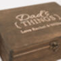 Personalised Dad's Things Cufflink And Watch Box, thumbnail 6 of 7