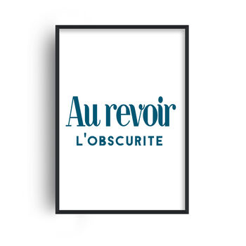 Goodbye Darkness French Retro Giclée Art Print, 2 of 4