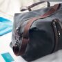 Luxury Washed Canvas Weekend Bag, thumbnail 2 of 5