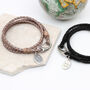 Personalised Leather And Silver St Christopher Bracelet, thumbnail 2 of 8
