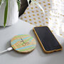 Personalised Bamboo Wireless Phone Charger For Him, thumbnail 9 of 11