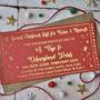 Personalised Gold Foil Special Christmas Gift Voucher, thumbnail 3 of 4