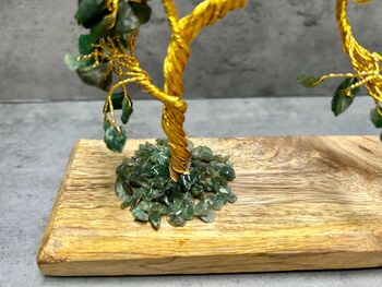 Zen Yoga Pose Sculpture With Tree Of Life Statue Gift Padmasana Lotus Pose, 5 of 8