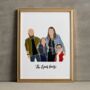 Personalised Family Portrait Illustration Print, thumbnail 2 of 12