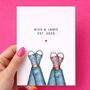Personalised Card – Couple Names And Established Year, thumbnail 3 of 7
