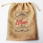 Personalised Burlap Christmas Sack In S, M, L Or Xl, thumbnail 3 of 4