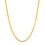 Mens Gold Plated Chain 3mm Gold Cuban Link Chain, thumbnail 2 of 11