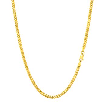 Mens Gold Plated Chain 3mm Gold Cuban Link Chain, 2 of 11