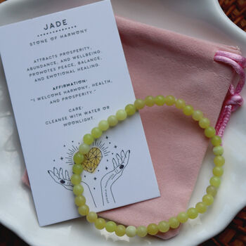 Lemon Jade Crystal Bracelet For Positivity And Joy, 3 of 5