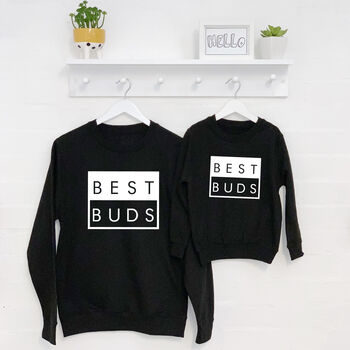 Best Buds Father And Son Matching Sweatshirt Set, 3 of 4