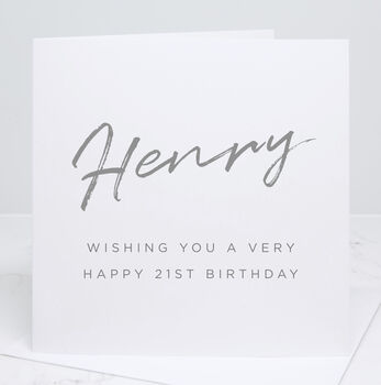 Personalised 21st Birthday Card, 3 of 5