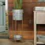 Free Standing Gold Banded Planter, thumbnail 3 of 8