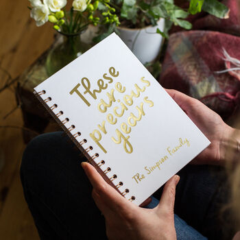 Personalised Precious Years Foil Notebook, 2 of 7