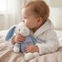 Personalised Baby Boy Bunny And Bathrobe Hamper, thumbnail 1 of 9