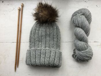 Eildon Hat Knitting Kit, 2 of 8