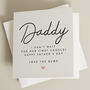 Cute Fathers Day Card From Bump, thumbnail 1 of 7