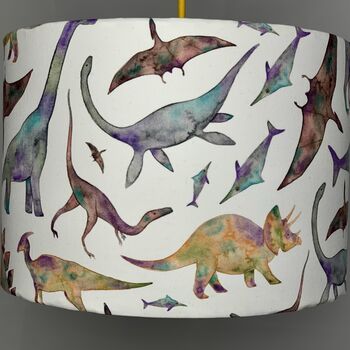 Water Colour Dinosaur Lampshade, 3 of 4