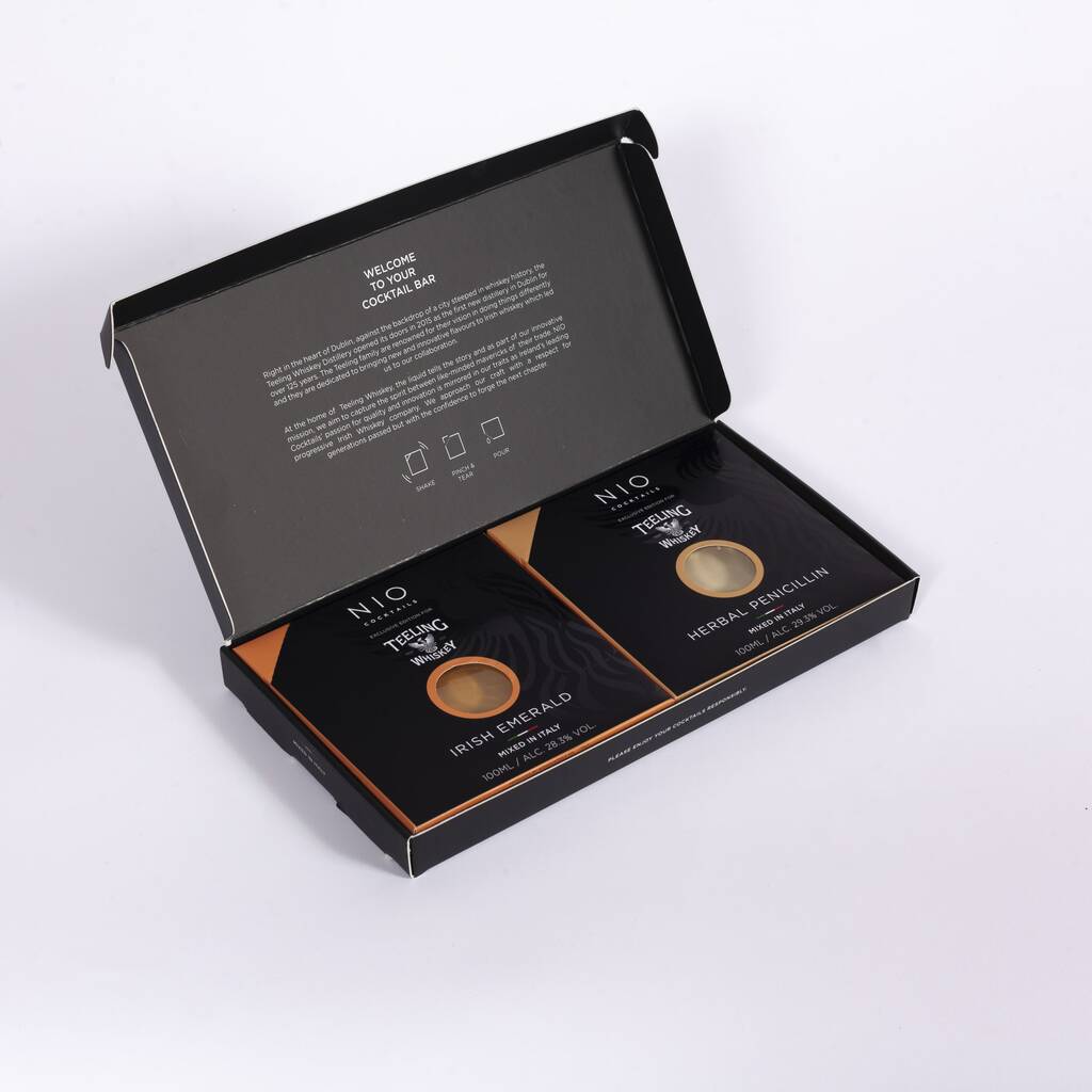 Teeling Irish Whiskey Cocktail Gift Set Of Four By NIO Cocktails