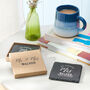 Personalised 'Mr And Mrs' Slate Coasters, thumbnail 2 of 5