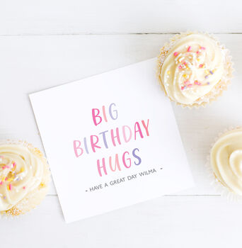 Big Hugs Birthday Card, 2 of 5