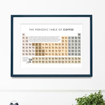Fun Periodic Table Of Coffee Lover A4 Wall Art Print, 3 of 3