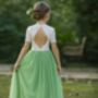 Bonnie In Apple Green ~ Party Or Flower Girl Dress, thumbnail 4 of 4