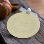 Personalised Mr And Mrs Metal Disc Wreath Decoration, thumbnail 3 of 3