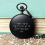 Pocket Watch With Personalised Initials And Message, thumbnail 2 of 3