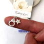 Handcuff Initial Star Silver Friendship Necklace, thumbnail 9 of 12