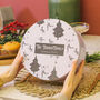Personalised Black And White Family Christmas Cake Tin, thumbnail 2 of 6
