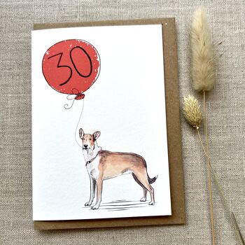 Personalised Smooth Collie Birthday Card, 2 of 4