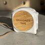 Personalised Wooden White Tape Measure, thumbnail 4 of 5