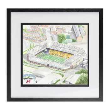 Norwich City Carrow Road Stadium Art Print, 3 of 3
