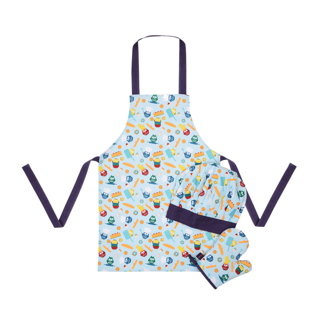 kids chef set with apron oven glove and chef s hat by 