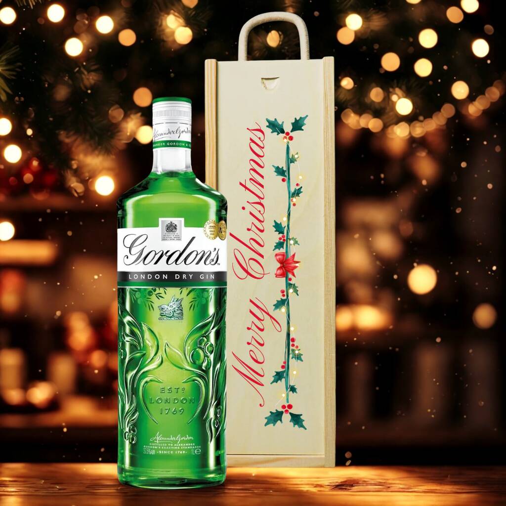 Merry Christmas Gordons London Dry Gin Gift Set, 1 of 3