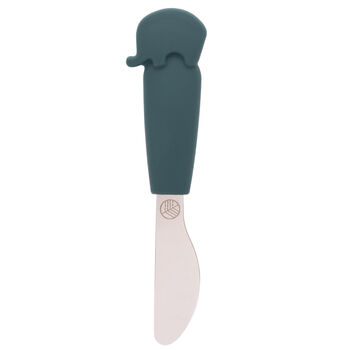 Three Piece Cutlery Set Elephant Teal, 4 of 6