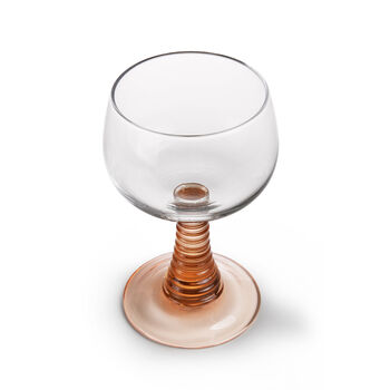 Swirl Wine Or Cocktail Glasses In Nude, 4 of 4