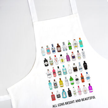 'All Gins Bright And Beautiful' Apron, 2 of 4