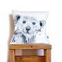 Inky Polar Bear Cushion, thumbnail 3 of 6