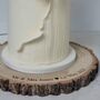 Personalised Log Slice Cake Stand Board For Wedding, thumbnail 1 of 3