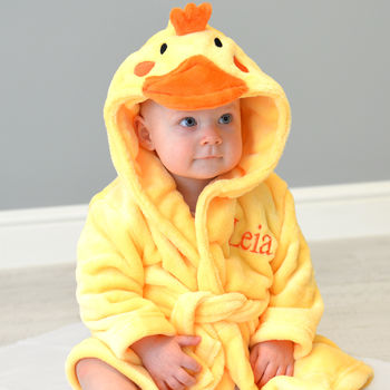 Personalised Soft Chick Dressing Gown, 2 of 9