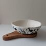 Textured Ceramic Dining Bowl Handmade, thumbnail 8 of 9