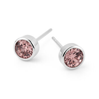 Sterling Silver June Birthstone Stud Earrings – 7mm, 3 of 8
